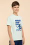Printed T-Shirt with Crew Neck and Short Sleeves - 4