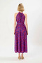 Women's Halter Neck Sleeveless Maxi Dress Animal Pattern Belted A-Line Shawl Woven Casual Daily Modern - 5