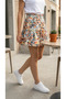Skirt-Like Patterned High Waist Elastic Shorts (12-16 Years) - 2