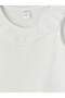 White Baby Collar Girls' Undershirt - 3