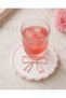 Heart-Shaped Decorative Coasters – Pink & White Girly Design |   3D Printing Table Decor - 3