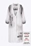 Plus Size Crew Neck Double Letter Print Midi Length Women's Dress - 2