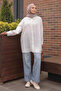 White Sequin Embroidered Shirt - 2