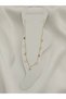 Women's Steel Colored Stone Anklet