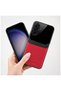Samsung Galaxy A37 Compatible Case Lens Leather Case Red - 3