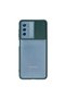 Samsung Galaxy M52 5g Case Palm Frosted Camera Sliding Silicone - Green