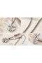 Big Clover Silver Color Steel Necklace