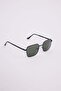 Unisex Square Black Framed Uv 400 Protection Sunglasses - 2