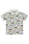 Road Printed T-Shirt for 2-5 Years Old - Ecru