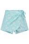 Palm Tree Patterned Shorts for Ages 2-5 - Green