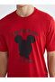 Xside Red Printed Short Sleeve Men's T-Shirt - 3