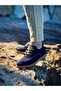Kb-X5 Kuback Navy Blue Suede Lace-Up Casual Men's Shoes - 4