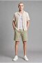 100% Cotton Relax Fit Flexible Waist Bermuda Shorts G4970Ax26Sm - 2