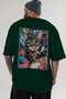 38 Cats for the Sake of Cat Love Printed Green Oversize T-Shirt 100% Cotton Unisex Cat Lover Premium Design - 5