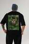 For the Love of Cats 11 Cats Printed Black Oversize T-Shirt 100% Cotton Unisex Cat Lover Premium Design - 2