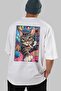 38 Cats for Cat Lovers Printed White Oversize T-Shirt 100% Cotton Unisex Cat Lover Premium Design - 6