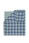 Kannon Single Yarn-Dyed 100% Cotton Duvet Cover Set - Indigo - 7