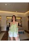 Women's Summer Thin Bluz with Complete Ruffle Detail on the Front