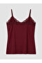 Özmarka New Season V-Neck Women's Undershirt with Lace Straps - 6