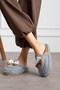 Comfortable Home Slippers Winter Women's Slippers Guest Slippers Chef Slippers Gift Dowry Gift Gray Slippers - 2