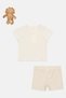 Toddlers Boy 3 Pcs Graphic Print T-Shirt And Shorts With Soft Toy Set, Multicolor - 3