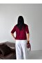 Premium Viscose Sausage Collar Half Sleeve Comfortable Fit Flexible Summer Knitwear Blouse - 7