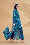 Marina Turquoise Patterned Beach Bag C2334 - 3