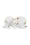 33 Piece Opalware Dinner Set DC3709 Includes Oval Plate, Dinner and Flat Plates, Salad Bowls and Soup Spoons