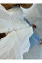 Premium Scallop Patterned Embroidered Romantic Shirt - 3