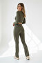 Electra Women's Wide Leg Sports Leggings Khaki