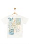 Nk Boy's Mixed Print Short Sleeve T-Shirt 8-14 Years Ecru - 2