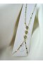 Hearted Shahmeran Steel Gold Zircon Stone 3 Hearts - 3