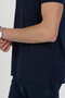 Polo Collar Cotton Pocketless Striped Short Sleeve T-Shirt - 3