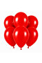 Red Color Latex Pastel Balloon (30 cm) - 6 Pieces