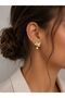 Xuping Steel Earrings with Flower Figures