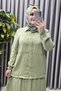 Women's Clothing Plus Size Linen Cubra Sports Skirt Set - 5