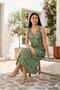 Women's Summer V-Neck Viscosa Sleeveless Dress Li̇kapa - 2