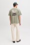 تي شيرت رجالي من Seagrass JORMONTAUK AOP BACK TEE SS CREW NECK SN رمز الموديل: 12292148Seagrass - 2