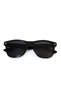 Women's Black Glass Sunglasses with Black Edge and Silver Detail - 6