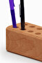 Block Pen Holder - Small |   Desktop Pen Holder Made of Cherry Wood | - 3