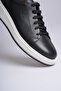 Men's Genuine Leather Sneaker Shoes Black Orthopedic Comfortable Casual - Torino - 7