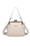 Barcelona Yikama Leather Women's Shoulder Bag 2022-1848 Beige