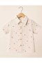 Baby Boy Muslin Fish Patterned Shirt and Shorts 3-Piece Set - 5