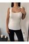 Women's Ultra Premium Soft Square Neck Strap Knitwear Bodysuit - 2