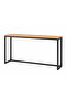 Console table with metal frame