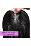 Super Light Nature Hair Toppers for Women ,Real Human Hair Pieces for Lady with Thinning ,grey Hair, Hair Patch with Bangs Clip in ,Increasing Hair volume. - 4