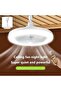 36W Ceiling Fan with Integrated LED Light, Dimmable, 3 Airflow Speeds, Timer, Remote Control - 4