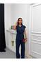 Women's Drawstring Detailed Shirt and Pants Set, Relaxed Fit Two-Piece Set - 5