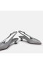 Large size women's evening dress short heel stiletto 41-42-43-44-silver glitter - 3