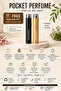 Scentology 2PCS Pocket Perfume Atomizer Set 10ml – Refillable Empty Travel Spray Bottles with Filling Tool
